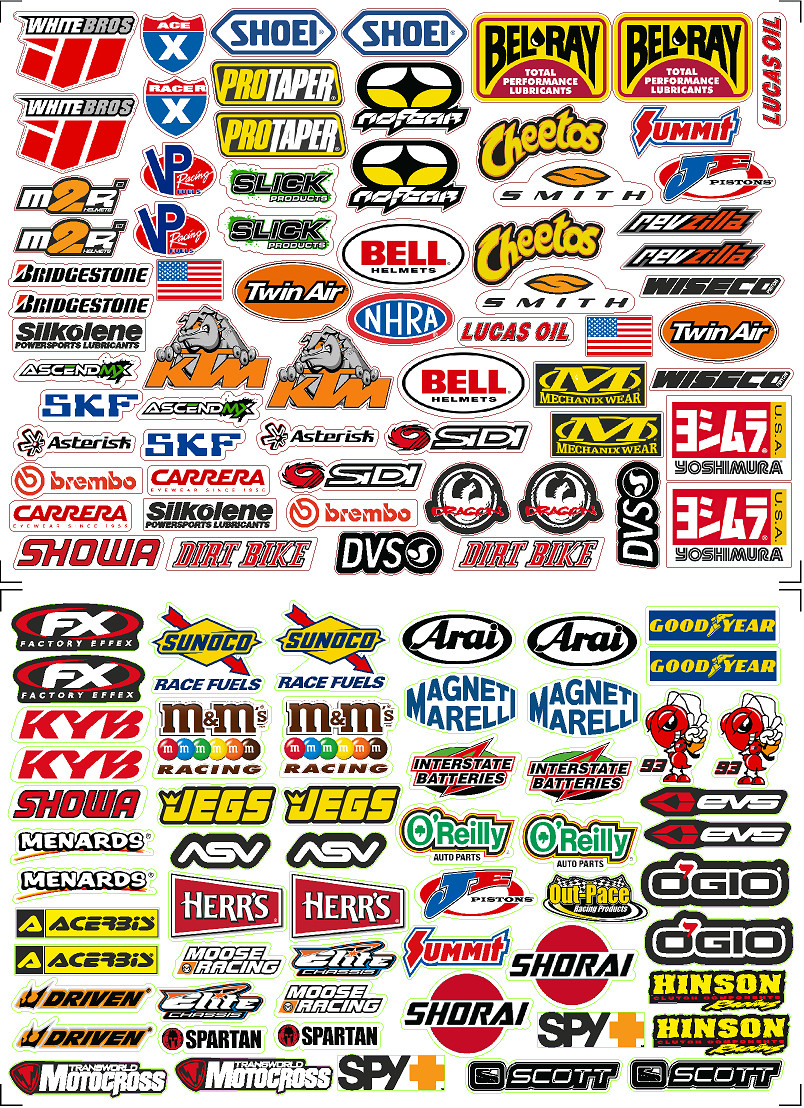 110 + Racing Decals Stickers Drag Race Nascar High Quality Vinyl FREE SHIP