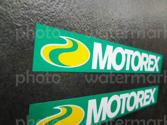 2pc Motorex Oil Sticker Decal stickers graphic adesivi racing Sponsor Enduro MX