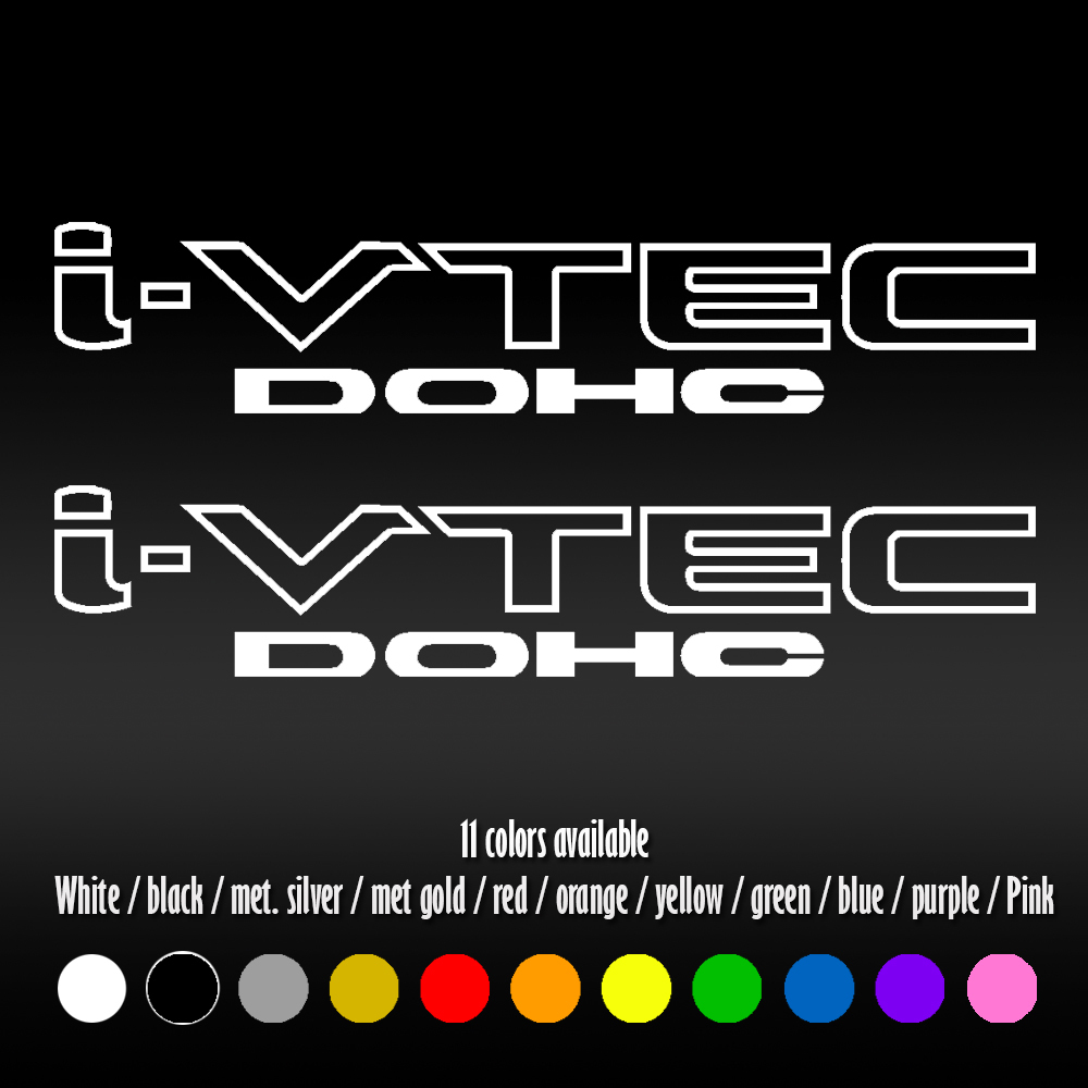 9″ IVTEC DOHC VTEC Window Car Honda Si Type Accord Civic FIT Vinyl Decal sticker