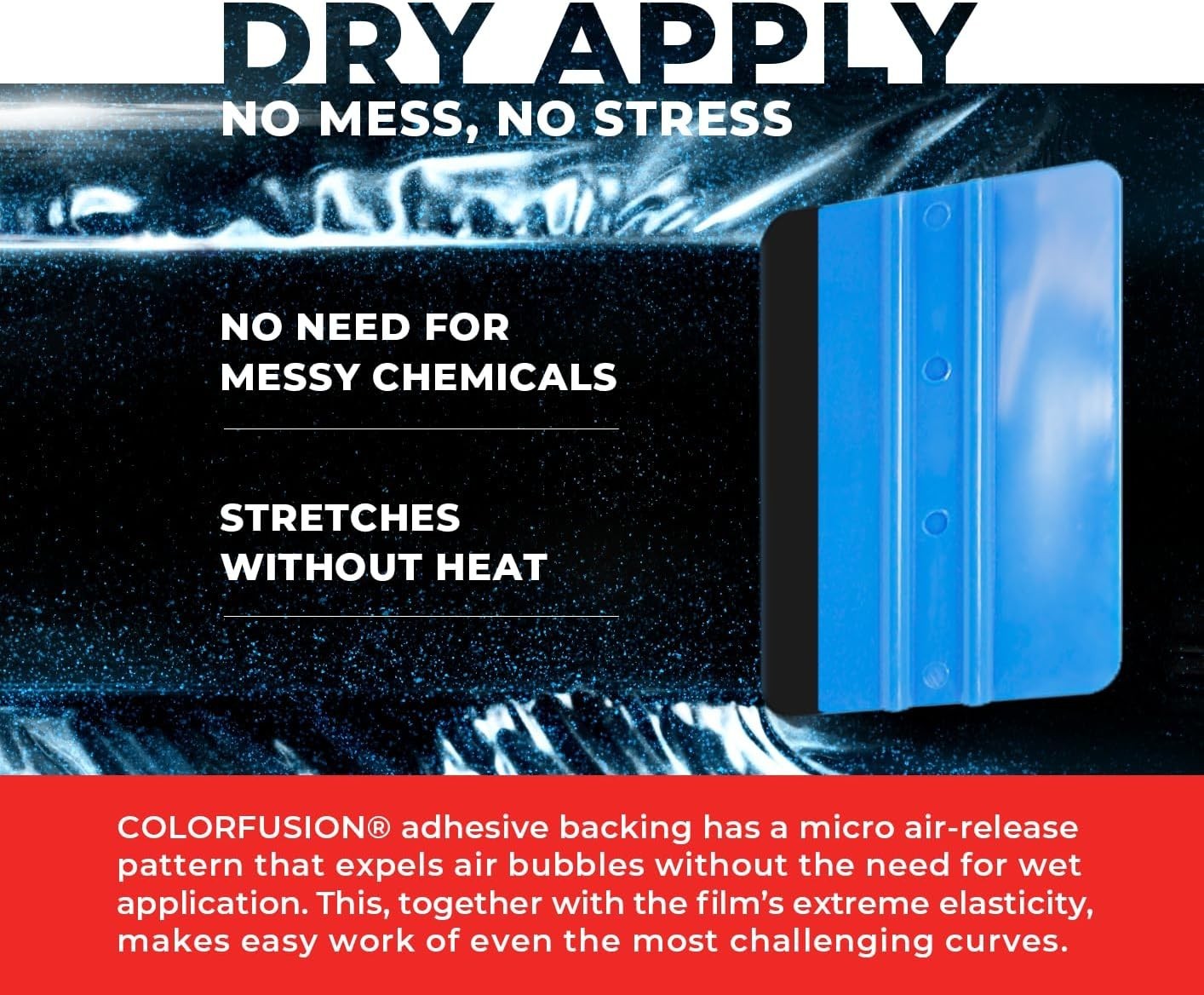 Glossy Cosmic Blue ColorFusion Wrap – 1ft x 5ft Durable Paint Protection Film