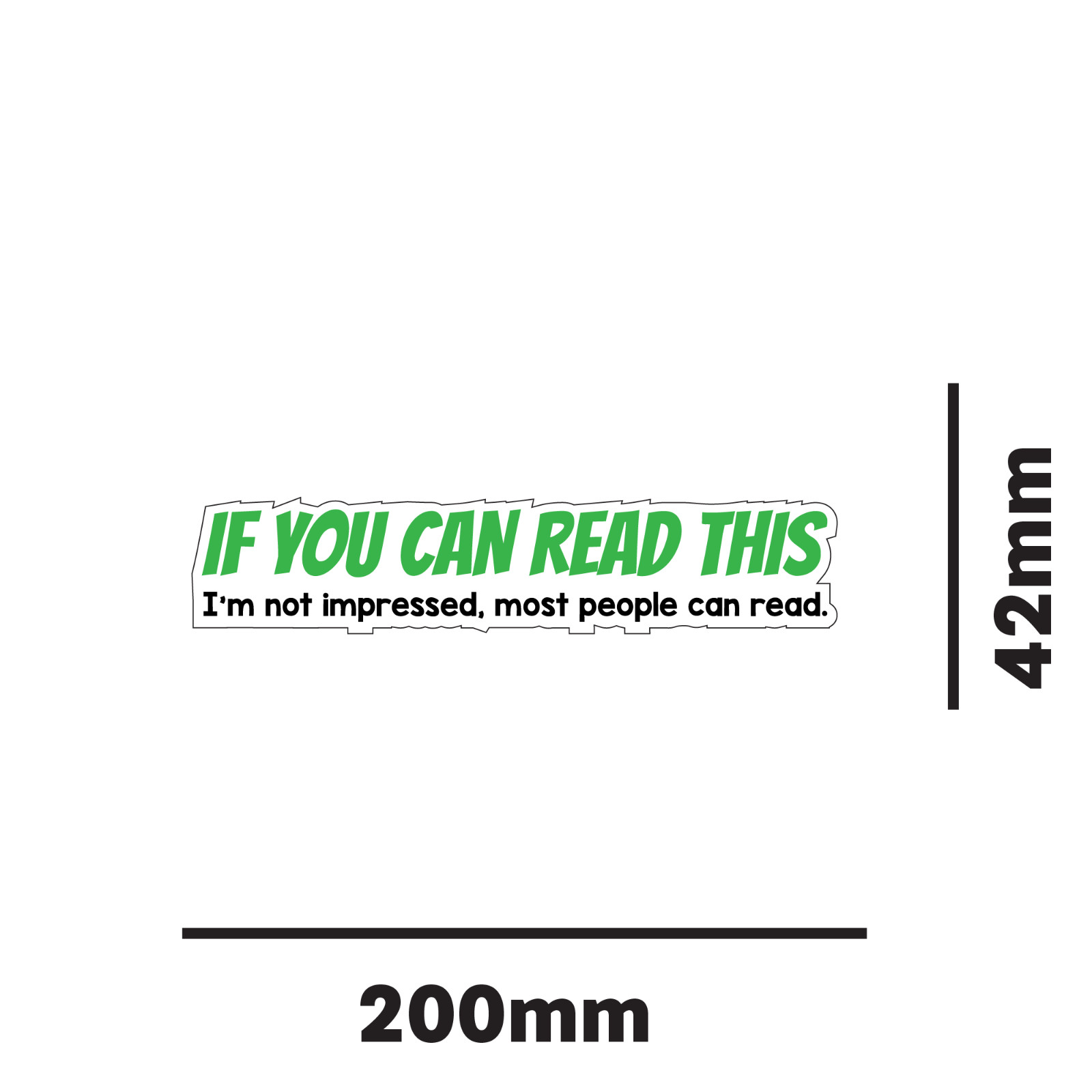 If You Can Read This Sticker Funny window bumper funny car decal baby jdm v8