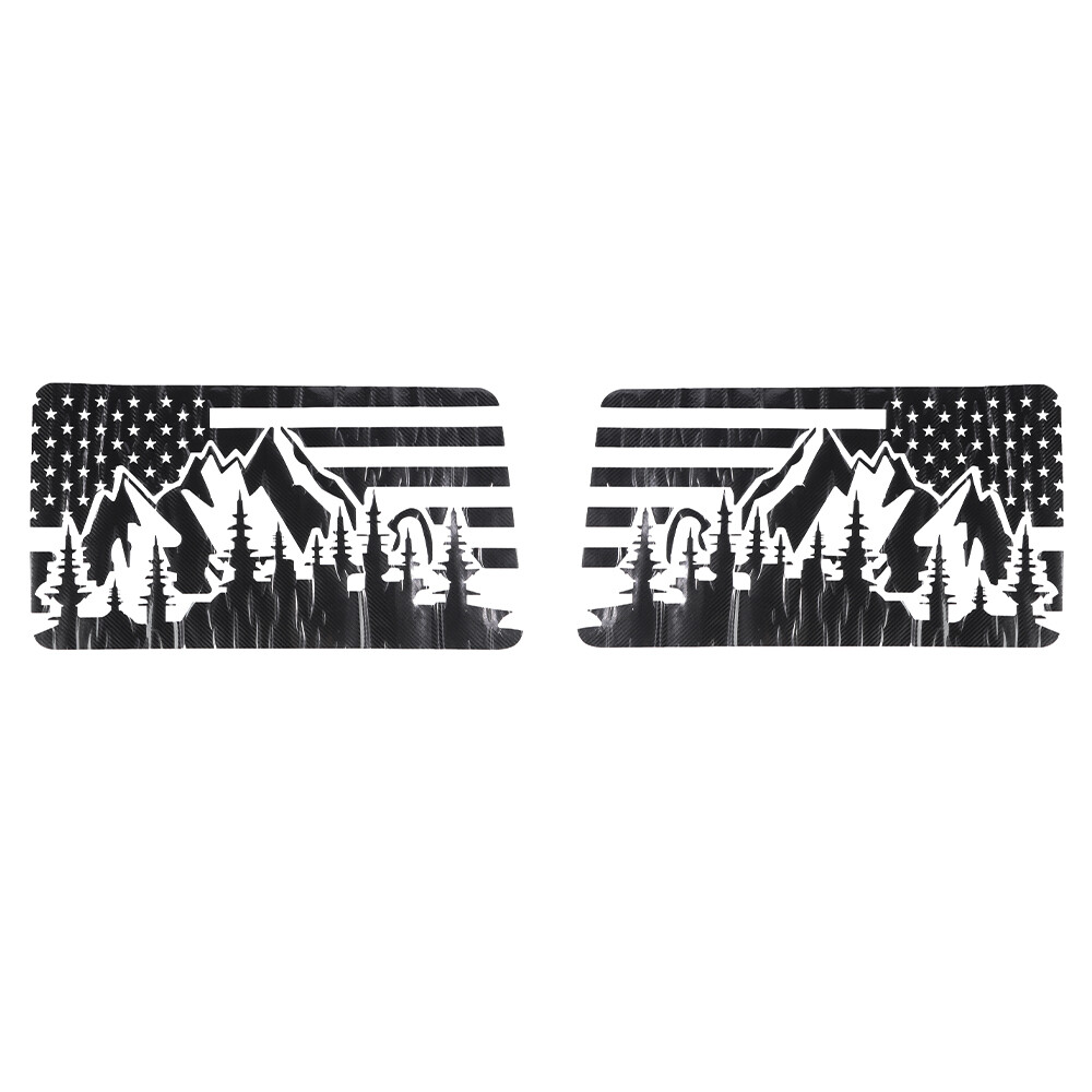2x Rear Window Glass Sticker Vinyl Decals Cover Exterior Accessories For Bronco