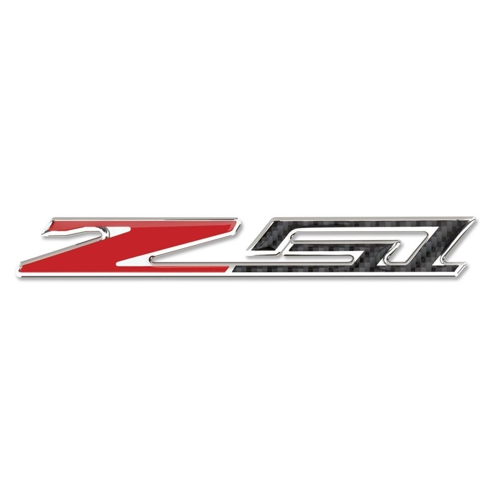 Corvette C7 Z51 Badge/Emblem – Domed – Carbon Fiber Look w/Chrome Trim