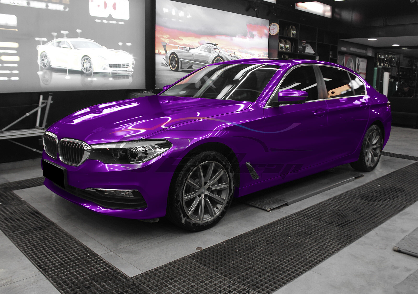 Gloss Metallic Magenta Purple Candy Decal Car Vinyl Wrap Sticker Sheet Sparkle