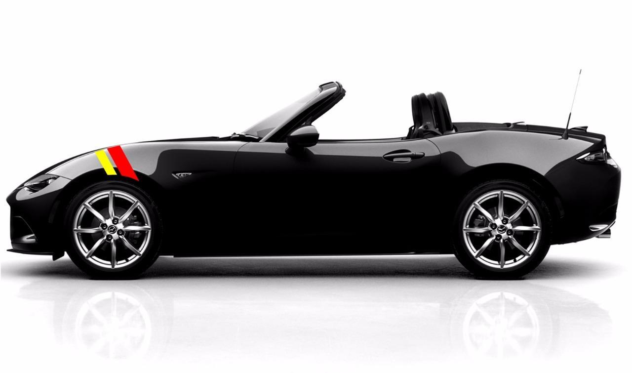 2″&3″ Fender Hash Bar vinyl Rally Sport RACING STRIPES (Fits Mazda MIATA MX-5)