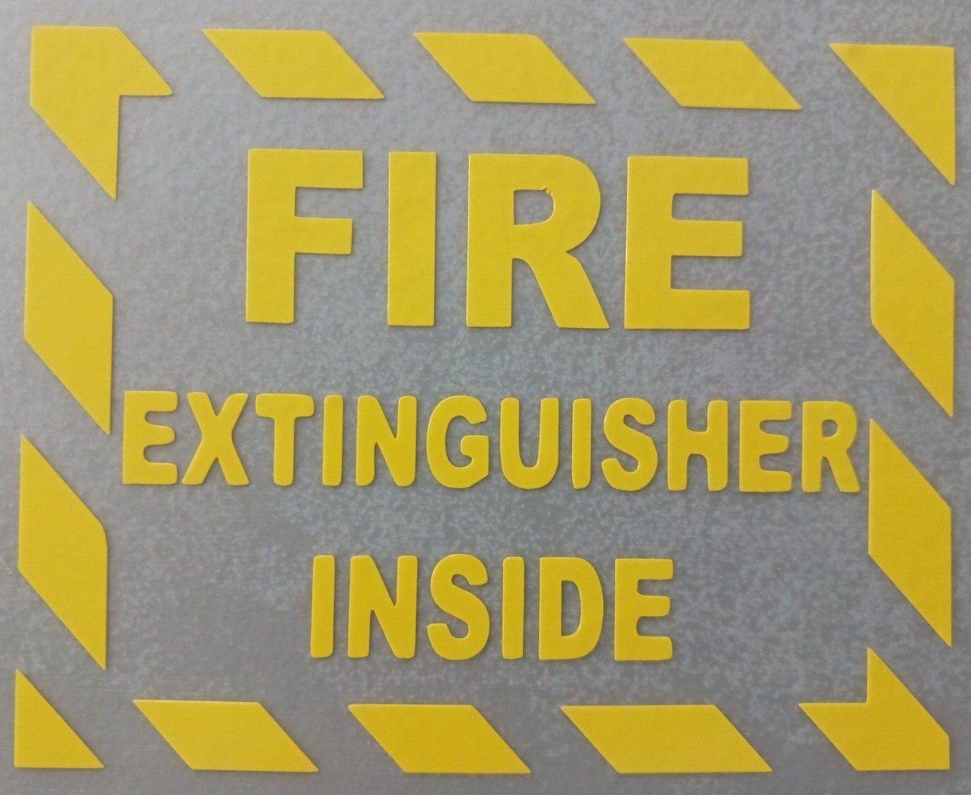 Fire Extinguisher Inside Sign Truck Bumper Window Door Decal Sticker Colors