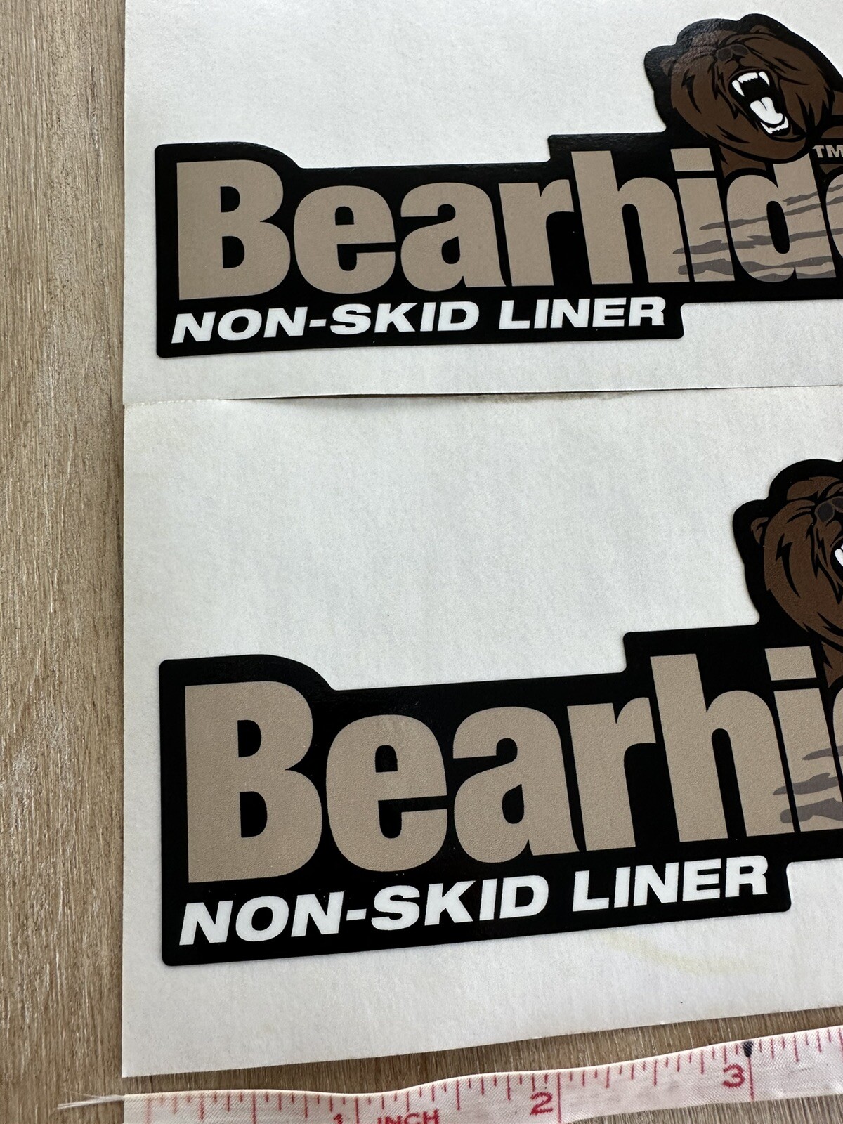 2 Bearhide Non-Skid Liner Vinyl Decals Stickers 6”x3.5” Super Rare