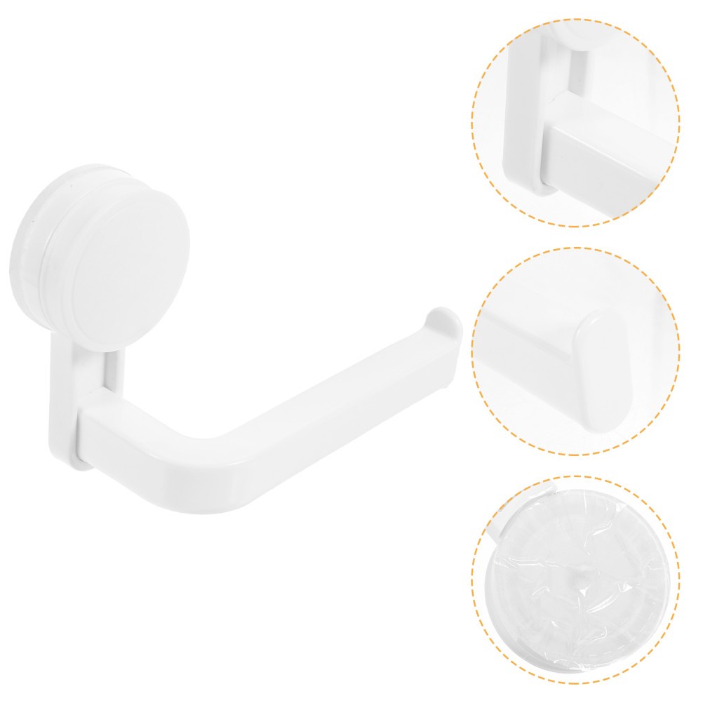 Wall Mount Suction Cup Tissue Holder for Bathroom Paper Organizer Easy Install