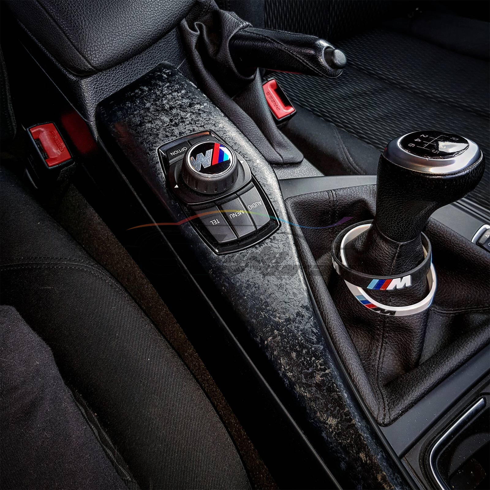 3D Forged Matte Black Textured Carbon Fiber Vinyl Wrap Bubble Free Air Release