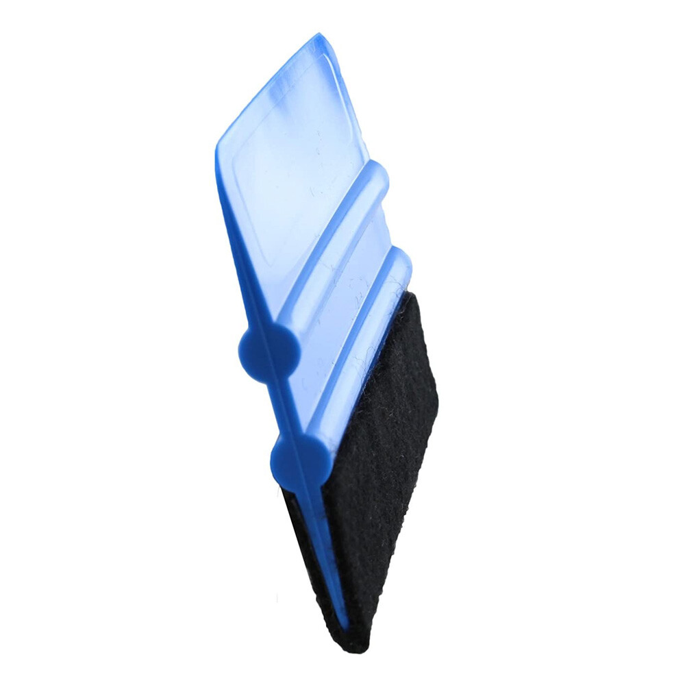 2 PACK 4″ Felt Edge Squeegee Car Vinyl Wrap Application Tool Scraper Decal Blue