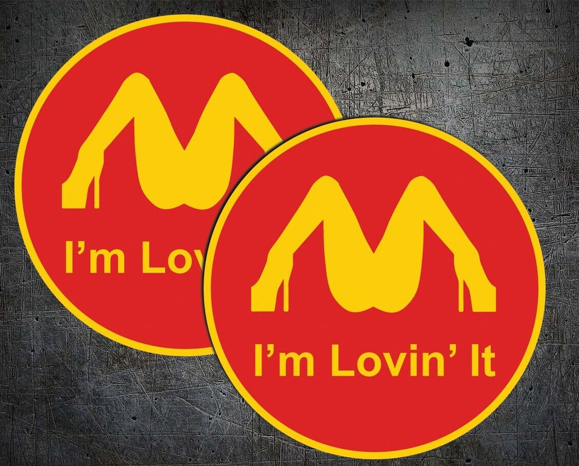 I’m Lovin’ It 4″ Decal Sticker JDM Funny Car fits EVO sti Nissan Jeep Civic McDs