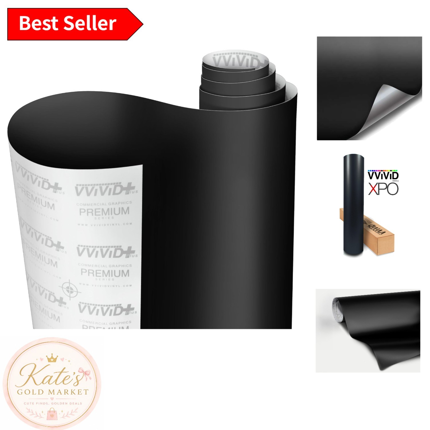 Universal Fit Black Matte Vinyl Wrap – 60