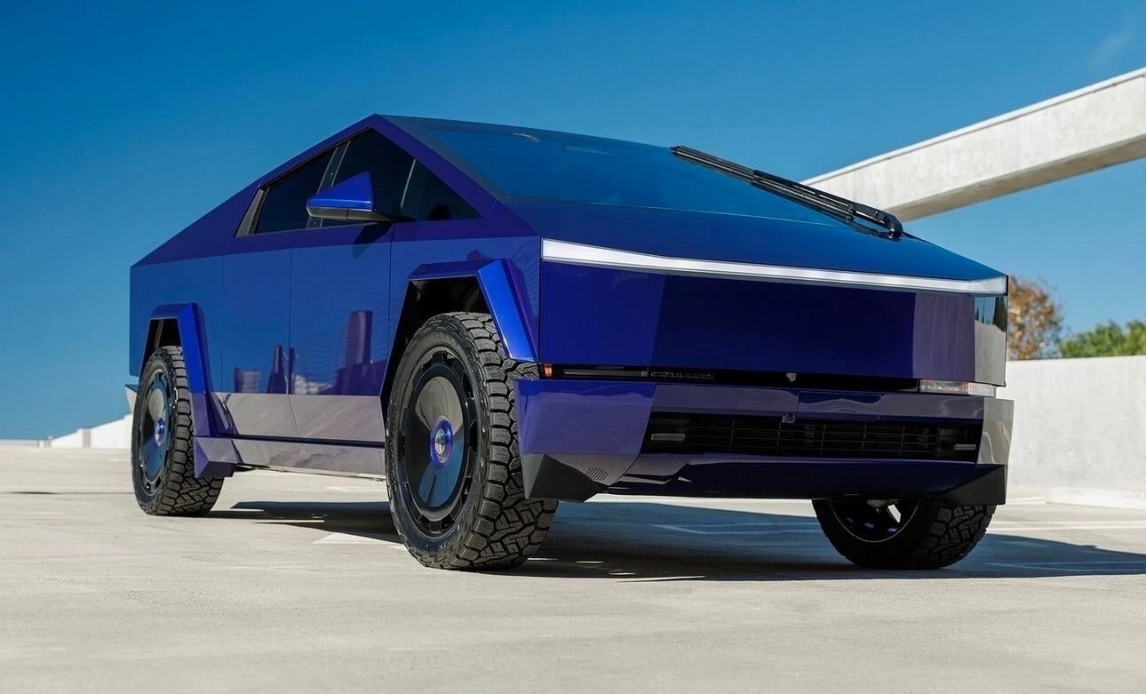 For Cybertruck PreCut Paint Protection PET Vinyl Wrap Color Change Vegas Purple