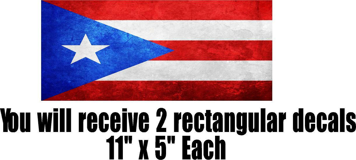 Puerto Rico Flag OVERLAY Decals Stickers for Chevy Bowtie Emblem- 2 U CUT