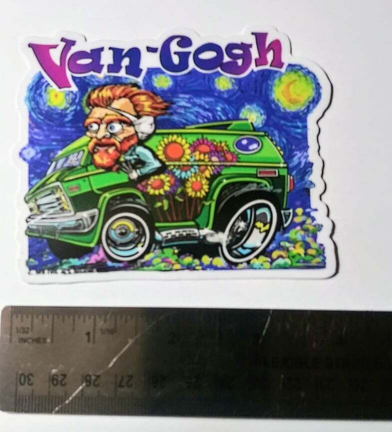 “VAN-GOGH” Psychedelia 4’X4′ Die Cut HD Vinyl Decal/Sticker by Evel AL