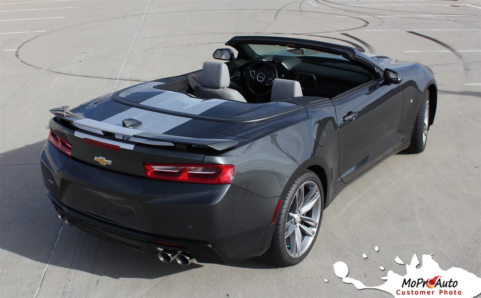 2016-2018 Camaro OVERDRIVE CONVERTIBLE Center Wide Racing Stripe Vinyl Graphic