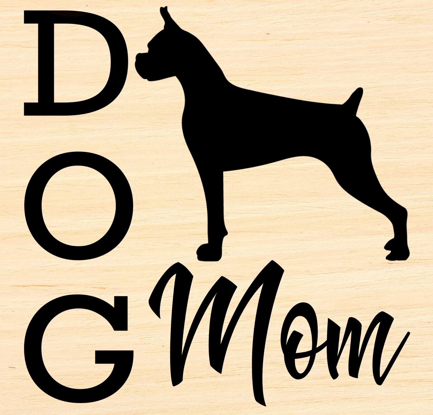 Vinyl Decal Car Signs Sticker You Pick Size & Color – Boxer Dog Mom