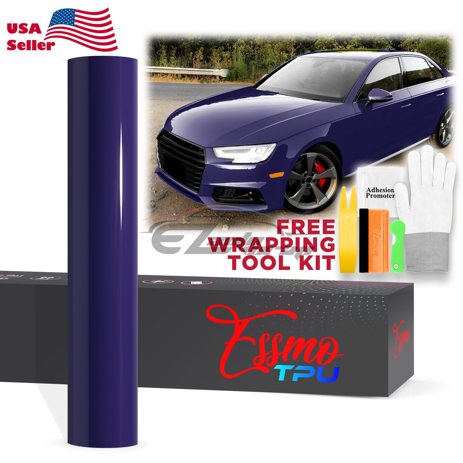 TPU Color Gloss Ultra Violet PPF Paint Protection Film Dry Wet Apply Vinyl Wrap