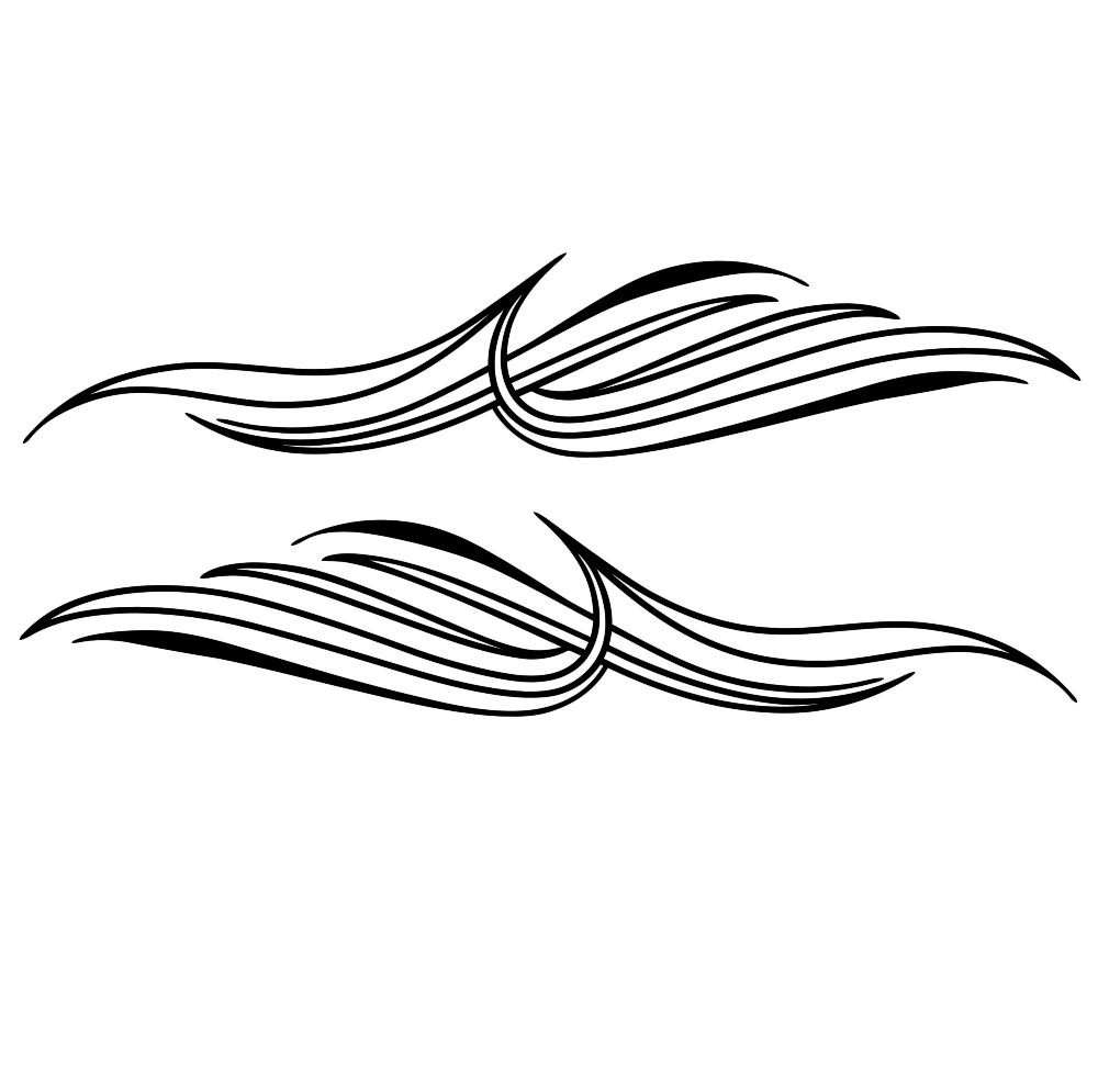 Pinstripe Decal Pair -Many Sizes and Colors to Choose From- Free US Shipping!