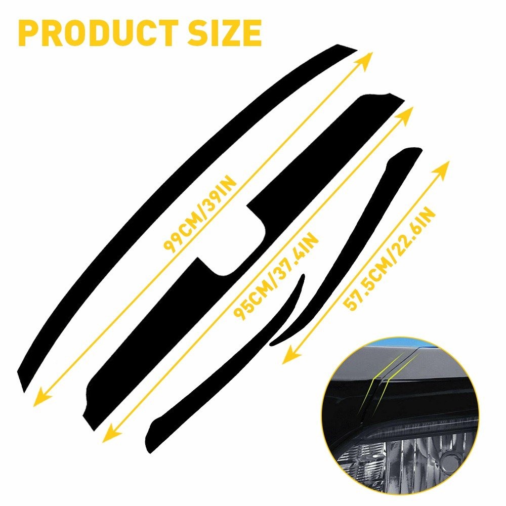 1/2set For Honda Accord 2018-2020 Front Grille Chrome Delete Blackout Precut Vin