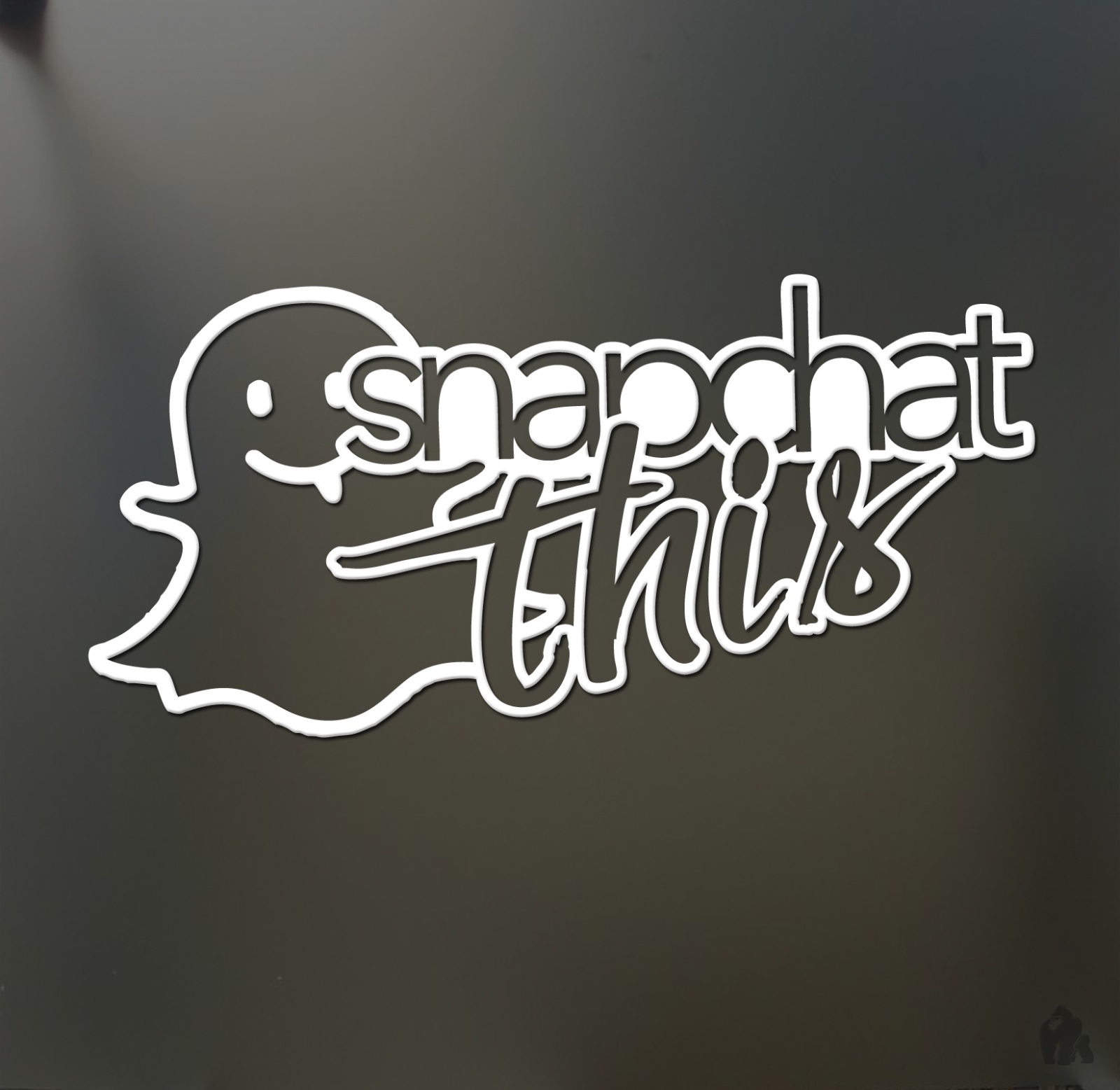 Snapchat this sticker Funny JDM Lowered honda Low car window decal HUGE 15″