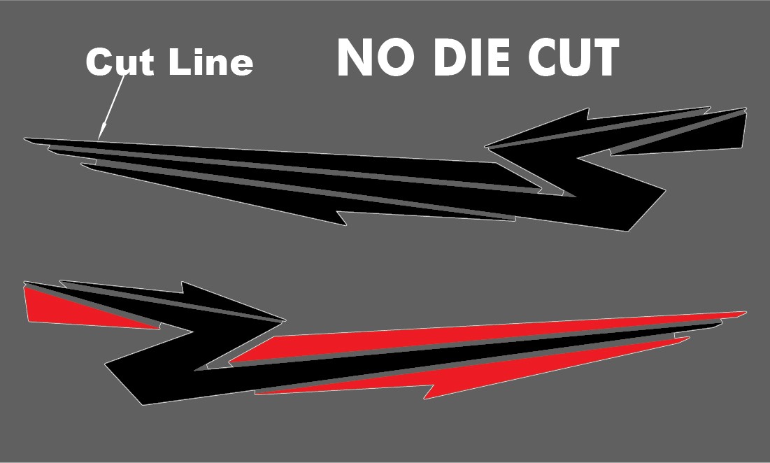 REEA Car Truck Trailer Side Accent Decals Graphics Stripes Vinyl Decals Stickers