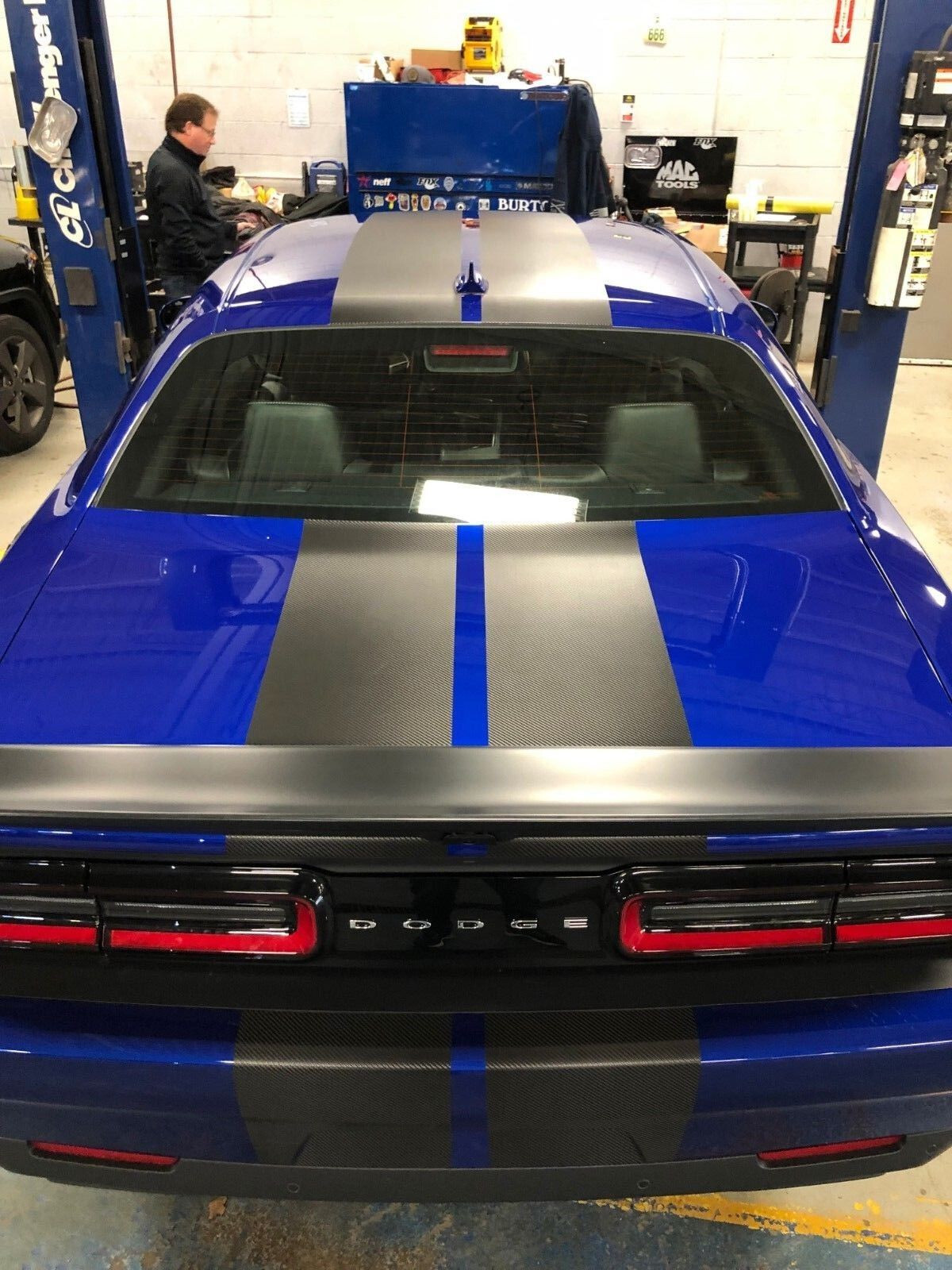 10″ PLAIN Rally Racing Stripe Graphics Stripes Set FIT 2009 – 2023 Challenger
