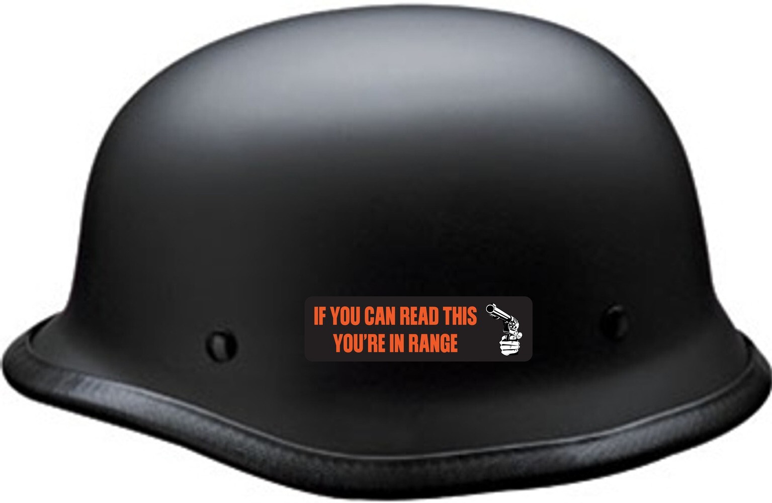 If You Can Read This You’re In Range Motorcycle Helmet Sticker C