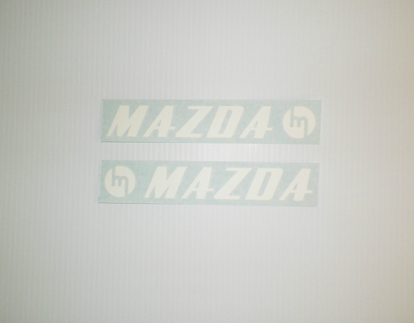 New MAZDA Classic Logo 8″ Long Badge Decal Pair RX2 RX3 RX4 COSMO REPU Rotary
