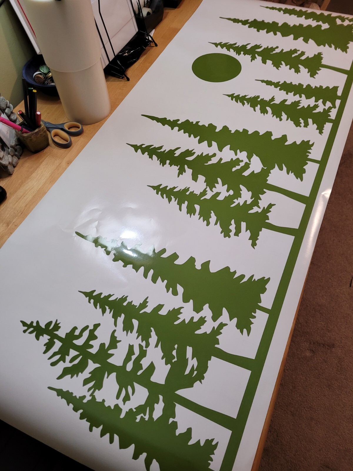 Trees Vinyl Decal For Car, RV, Camper, Trailer, Van, and Truck