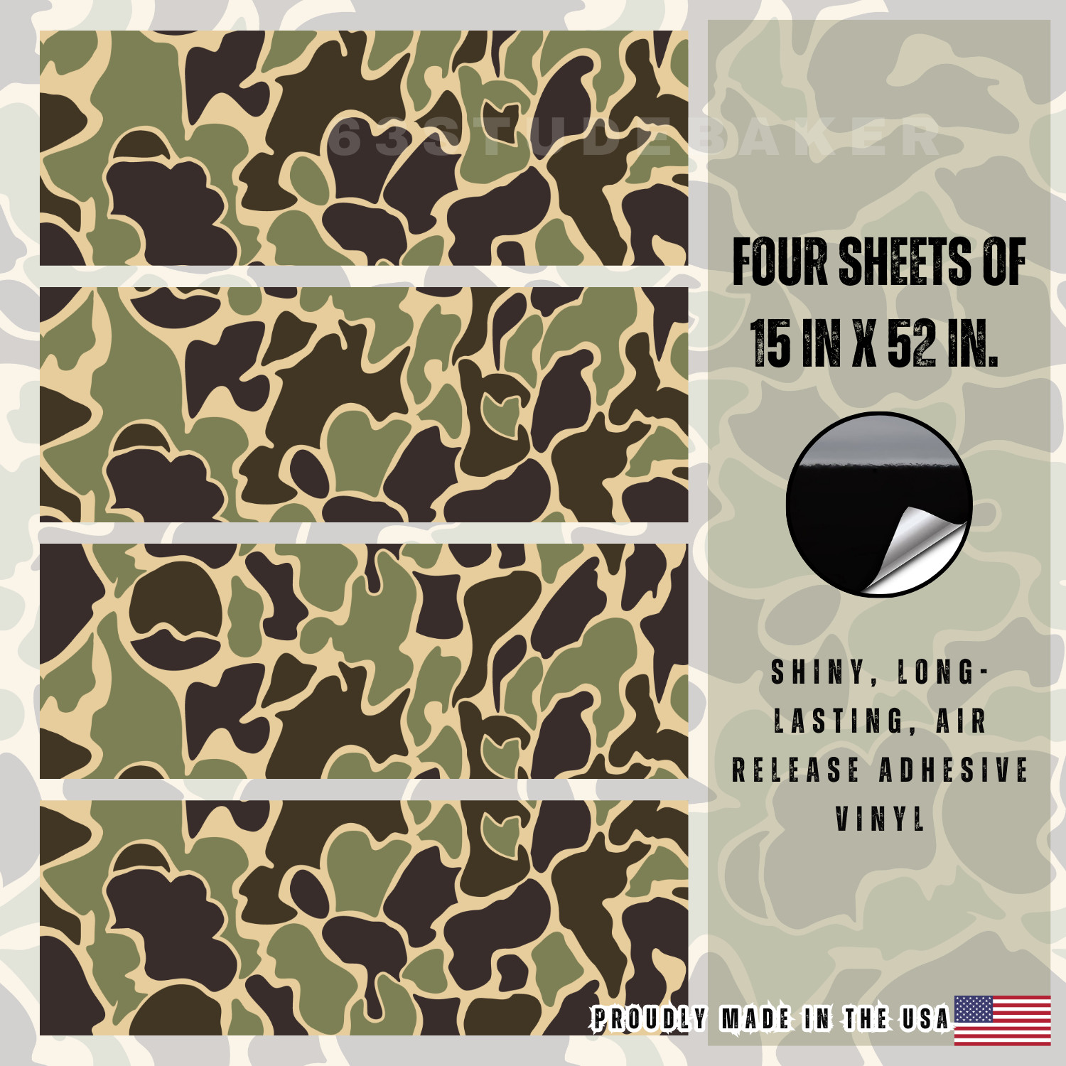 Camouflage / Camo Drake Inspired Rocker Decal Truck Premium Re-Skin Vinyl Wrap