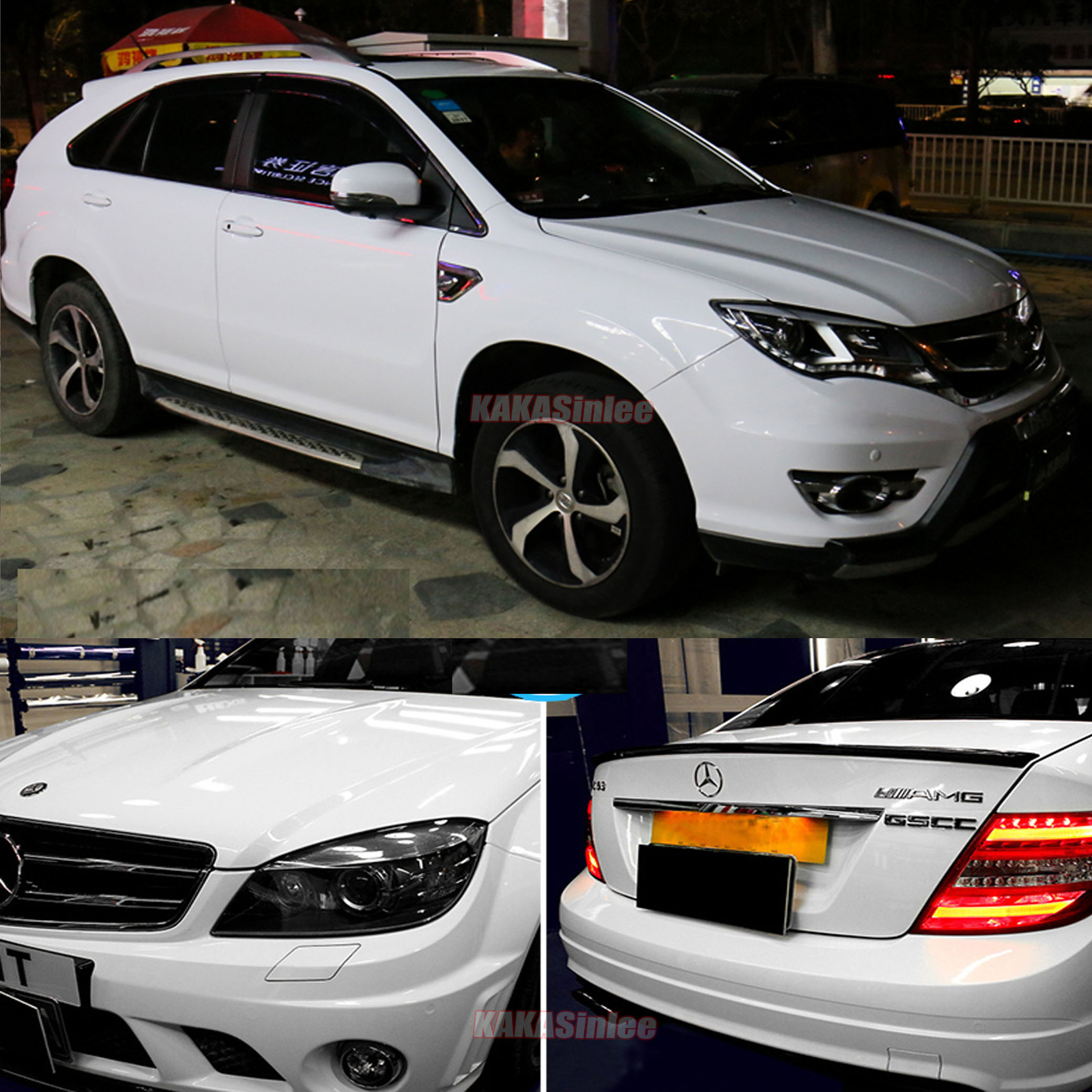 Air Release Whole Car Pearl Gloss Sparkle Metallic Chrome Vinyl Wrap Sticker HD