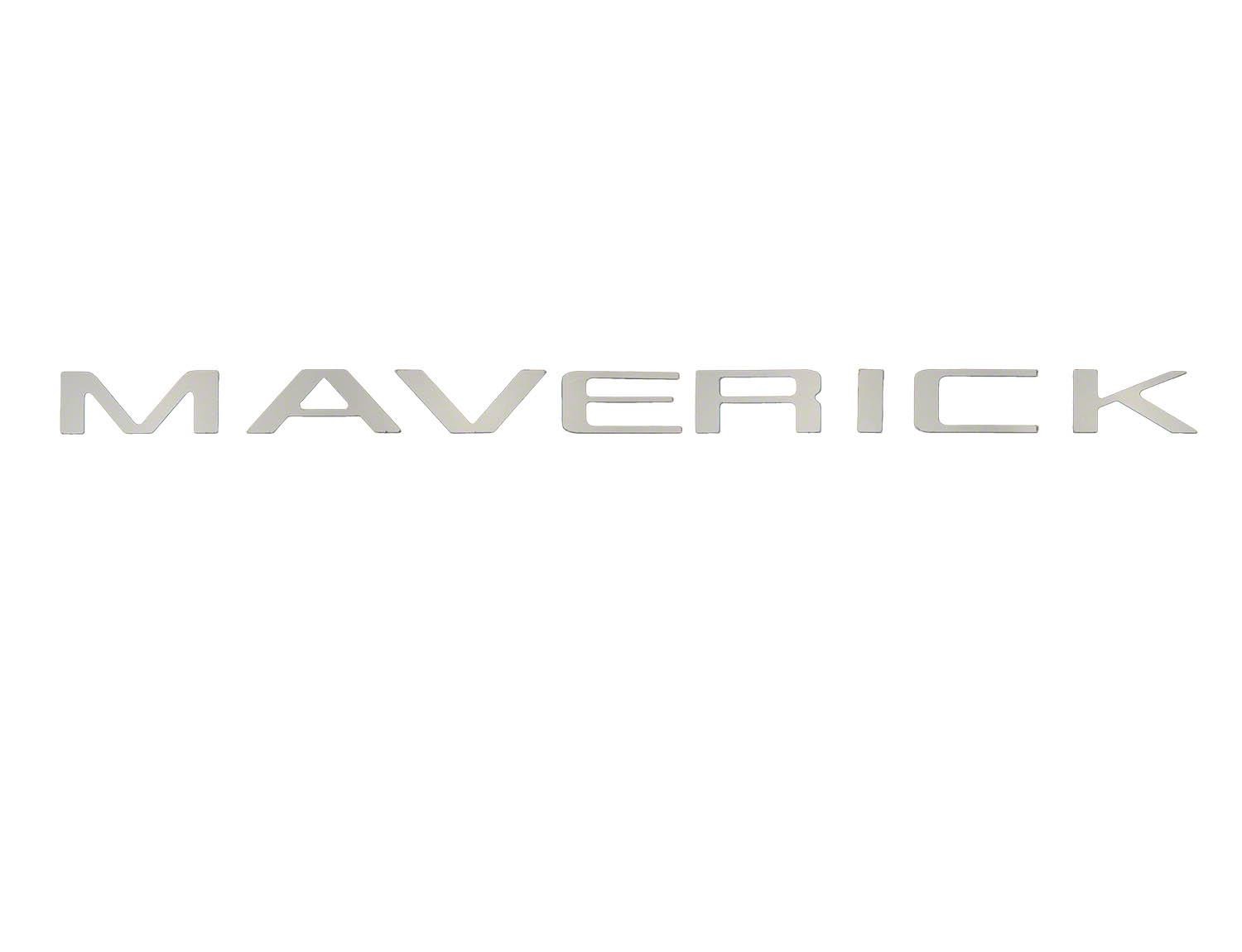 Maverick® 2022-2026 Polished Stainless Steel Tailgate Lettering Applique Badge