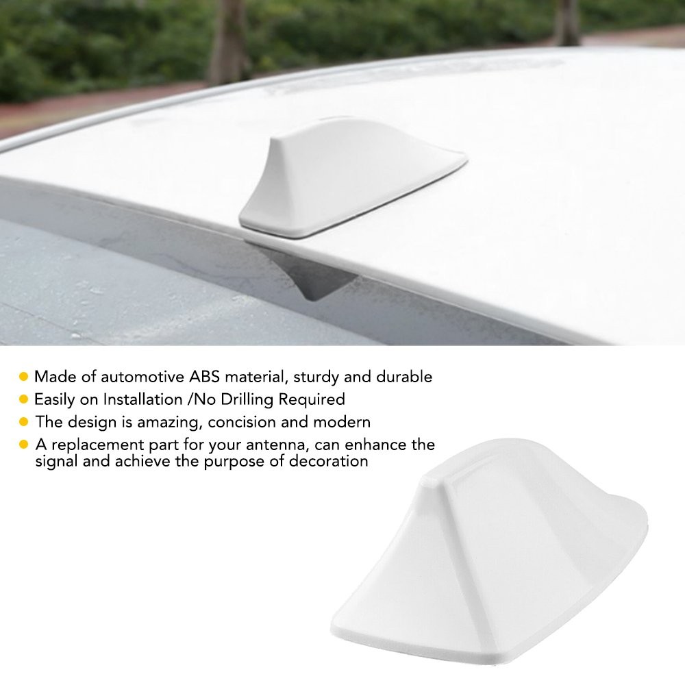 Carbon Fiber Style Car Shark Fin Aerial Antenna Mast Roof AM/FM Radio Sig A
