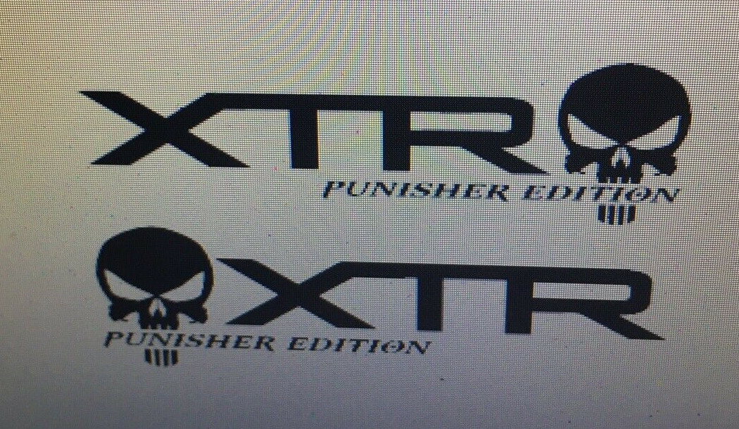 SET OF 2 PUNISHER DECALS YOUR CHOICE