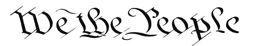 WE THE PEOPLE Windshield Car Decal Banner Graphics Vinyl Die Cut Patriotic