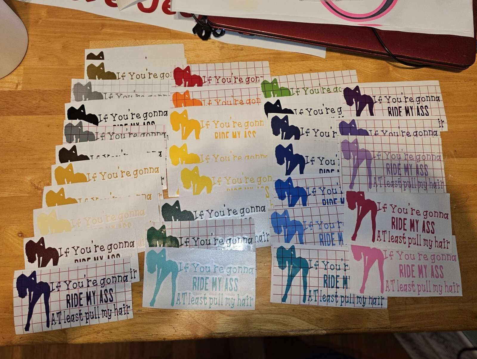 Pull My Hair vinyl sticker decal for car/ Jeep window! Your Choice Of Color!