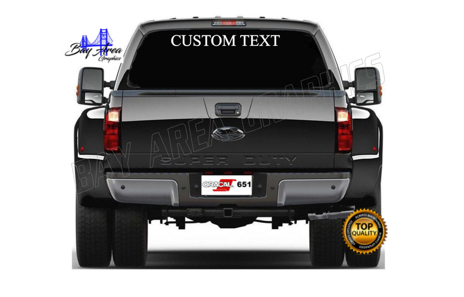 Custom Personalized Name Text Vinyl Decal Fade-Resistant Waterproof 24″36″48″