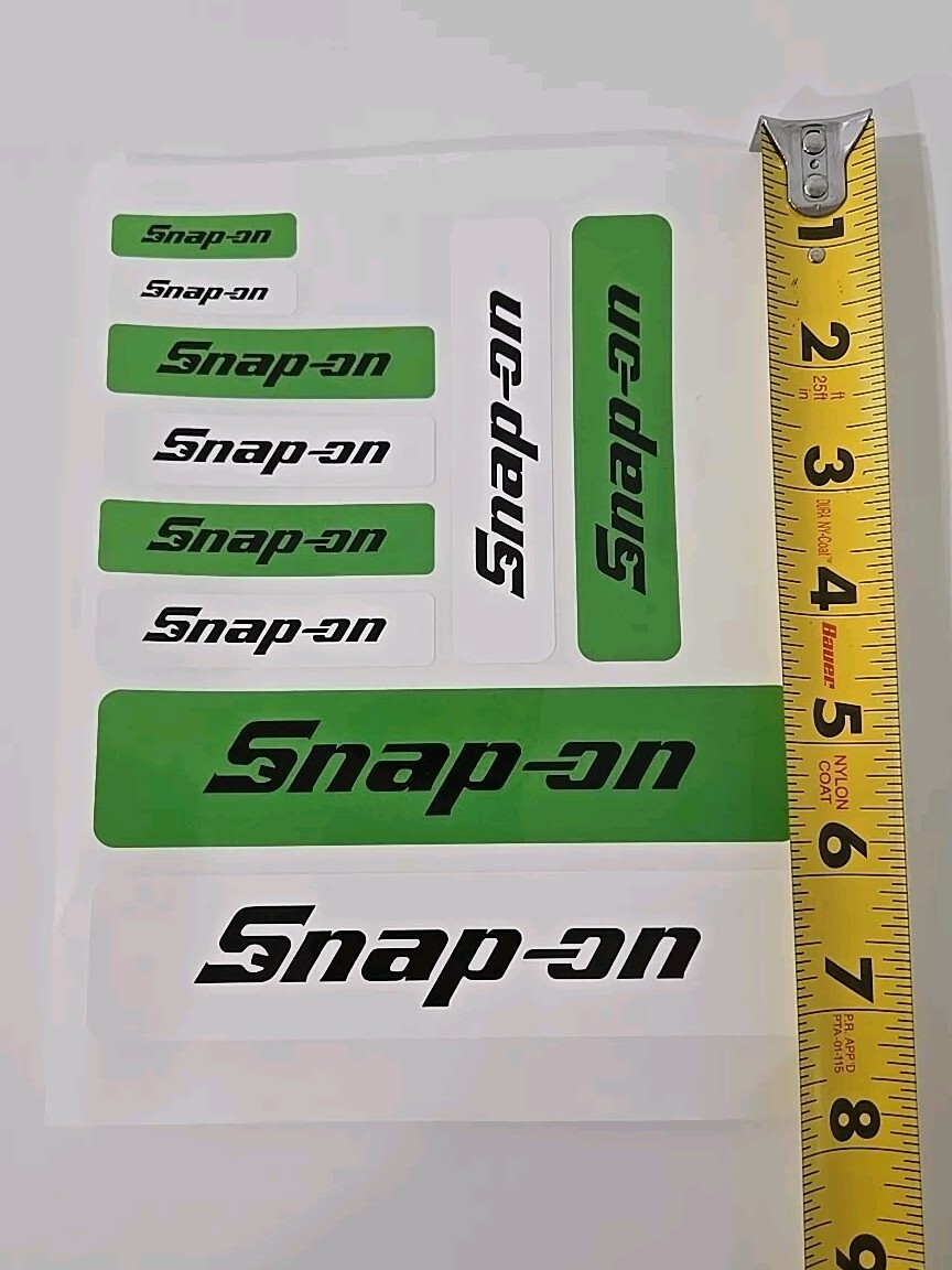 2XPacks Snap On Tools Promo 20 stickers Total Red,White,Black,Green Decal Emblem