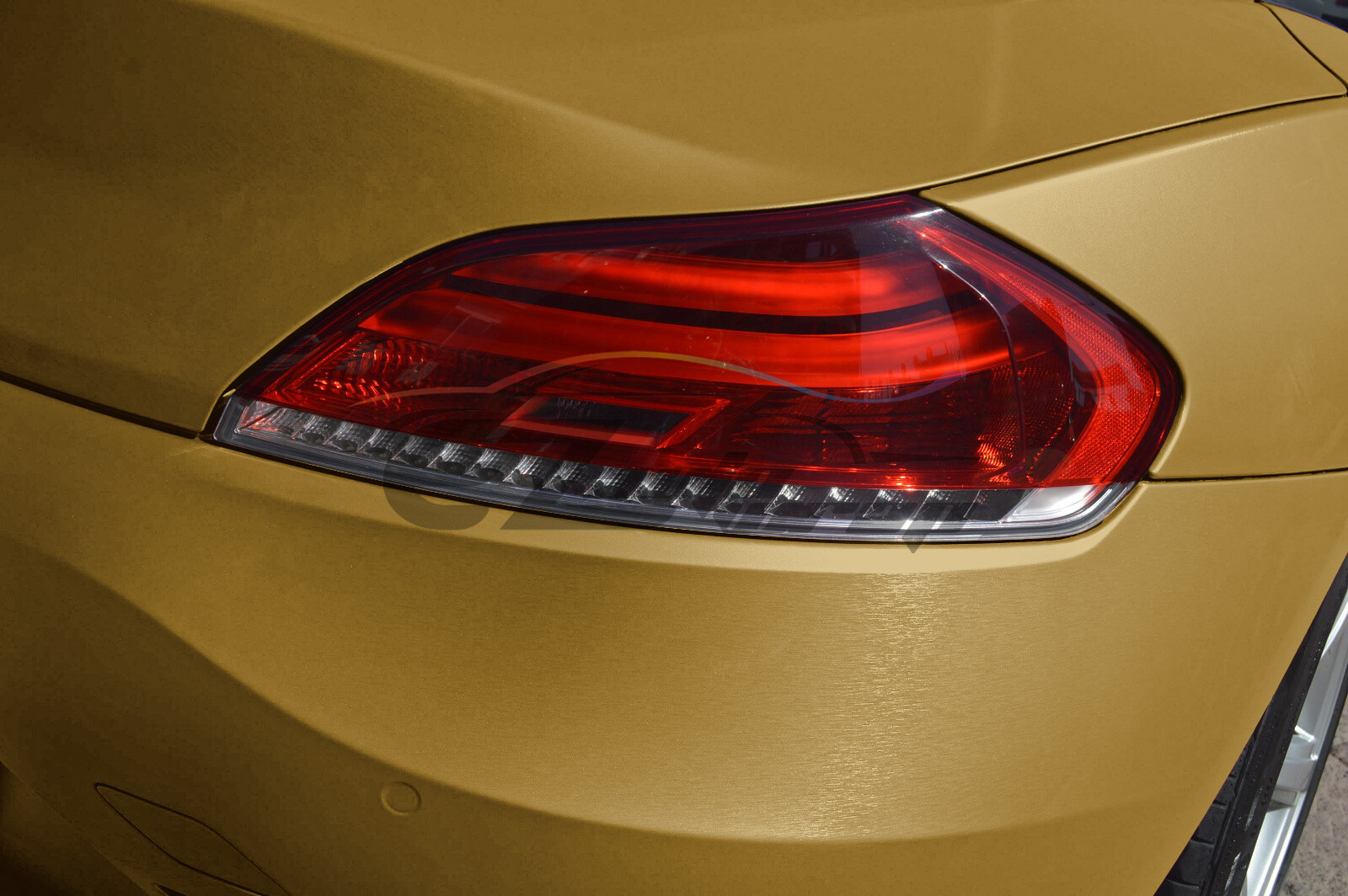 Premium Gold Brushed Aluminum Steel Vinyl Wrap Sticker Film Decal Air Release