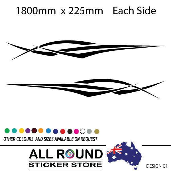 1800mm Vehicle Stripes Vehicle Boat RV Campervan Caravan Motorhome C4