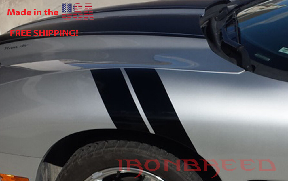 Fender Rally Stripes Hash Marks Fits: Charger Challenger Racing Decal Sticker