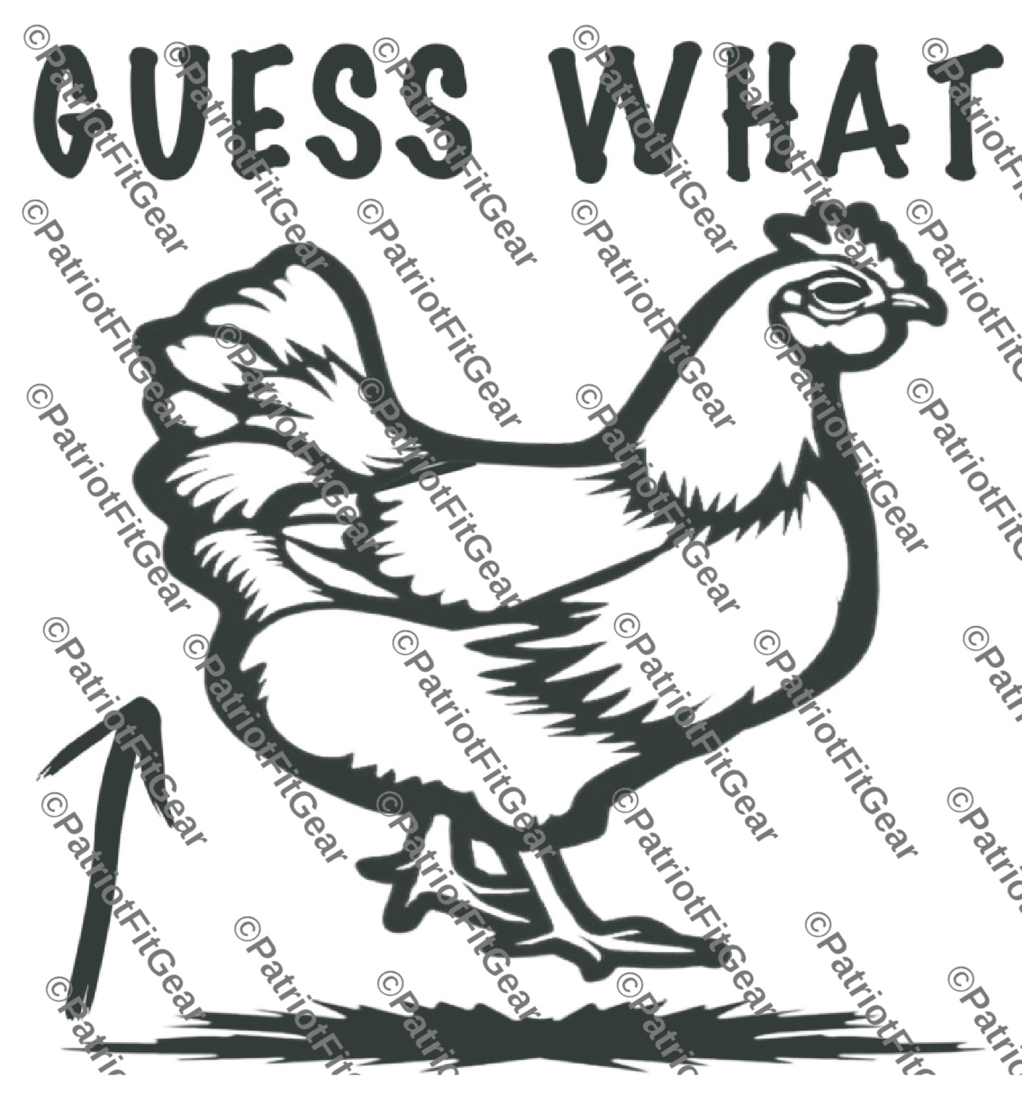 Chicken,Guess What Chicken Butt, Fowl, Poultry Farm, Hen,Pullet,Vinyl Decal