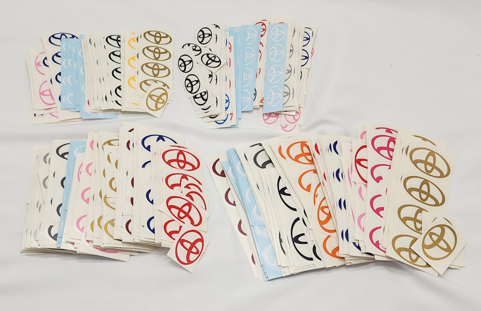 HUGE BULK LOT – 2,294 Toyota Vinyl Decals | Multi-Size & Color | Sticker