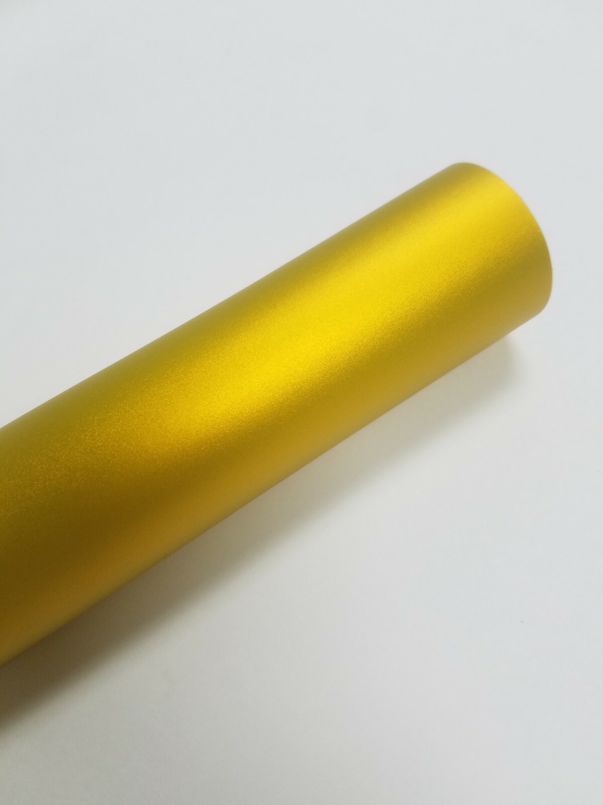 1FT x 5FT Satin Chrome Anodized Gold Yellow Vinyl Car Wrap Film Sticker Decal