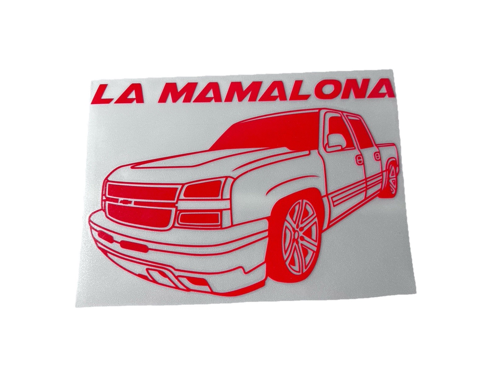 CHEVROLET NBS 4 DOOR LA MAMALONA HIGH QUALITY STICKER DECAL SILVERADO GM TRUCKS