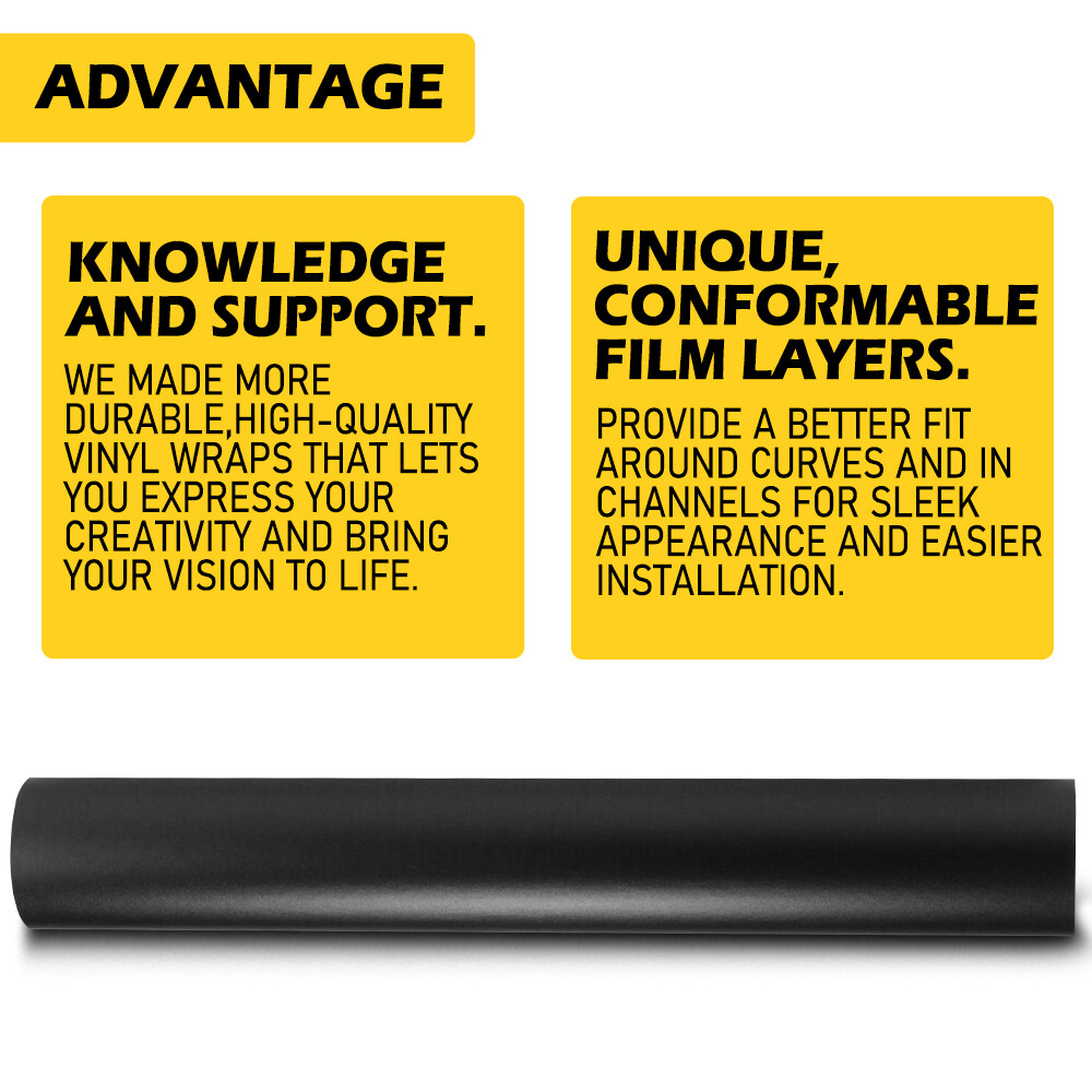 3m 2080 Matte Black Vinyl Car Vehicle Wrap Decal Sheet Roll Film | G12