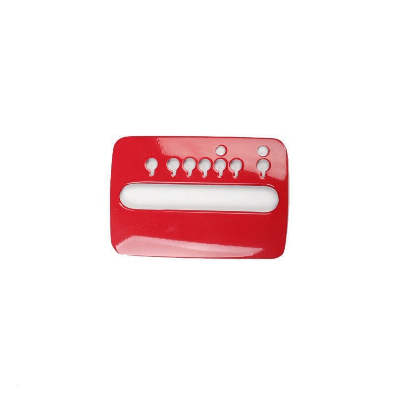 For Vw Beetle 2003-2005 2006 Abs Red Central Console Gear Shift Cover Trim 1pcs