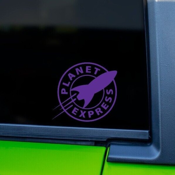 Planet Express Decal | Futurama | Vinyl | Car | Window | Laptop | Sticker