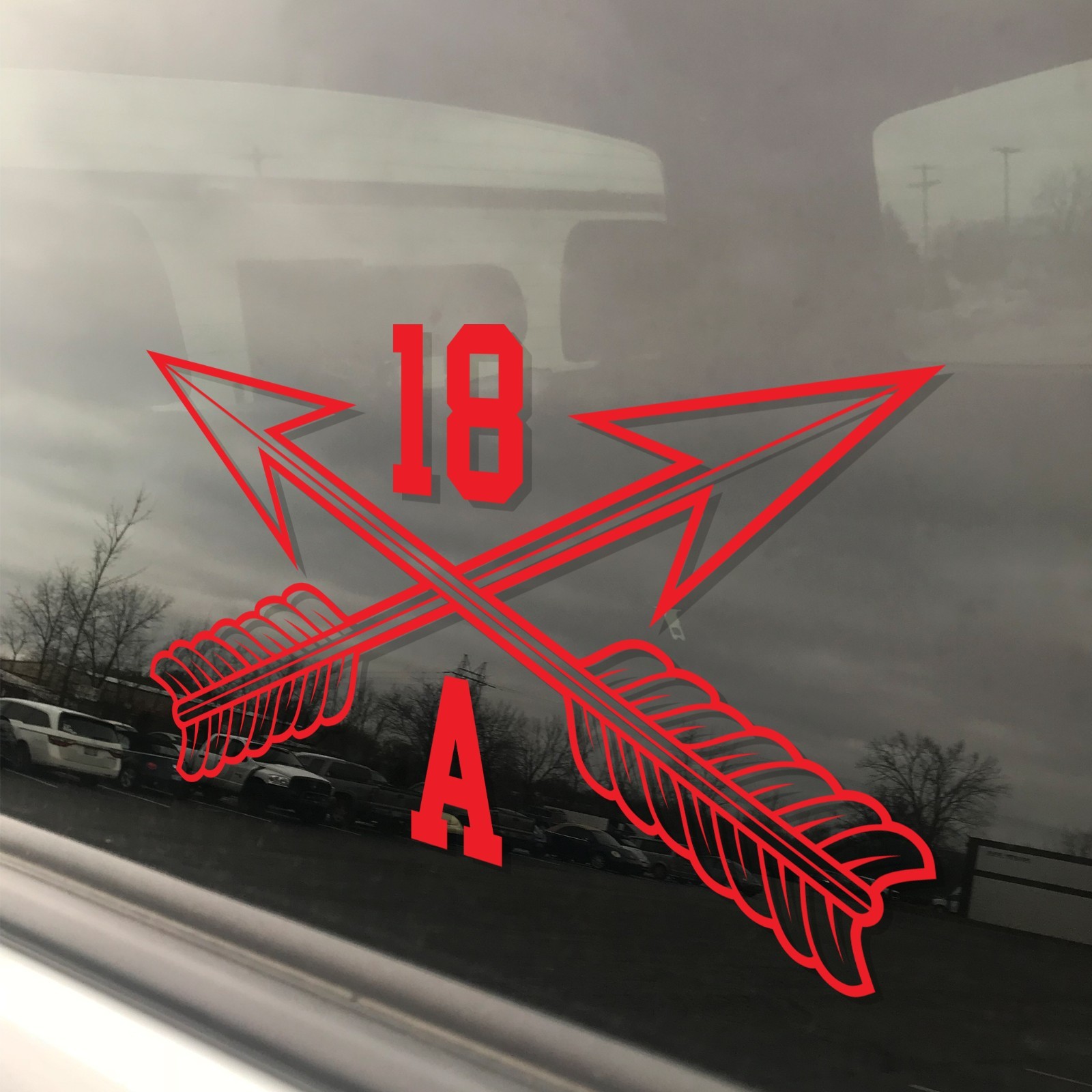 Army MOS 18A Special Forces Officer SF Crossed Arrows Insignia Decal 3″ x 5.5″